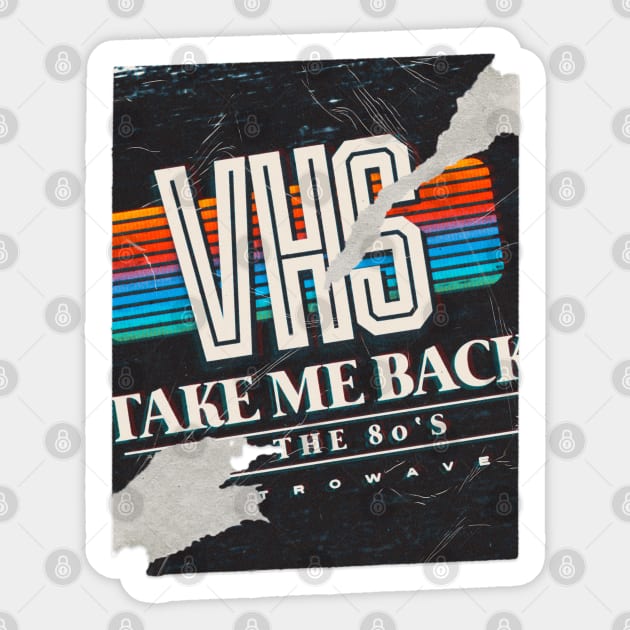 TAKE ME BACK TO THE 80S Sticker by DopamIneArt